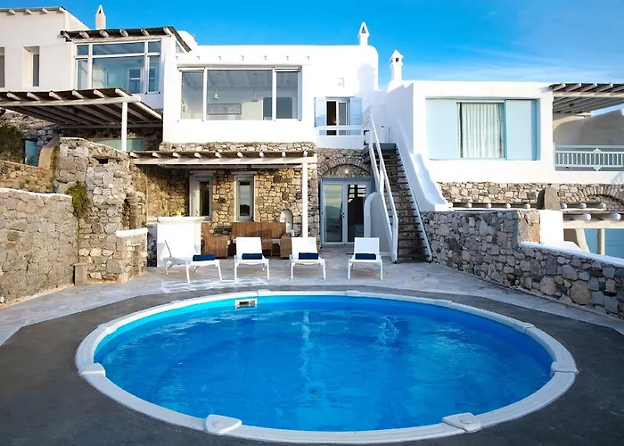 Villa Aqua Lumen - Private Pool Villa In Mykonos Dhílos